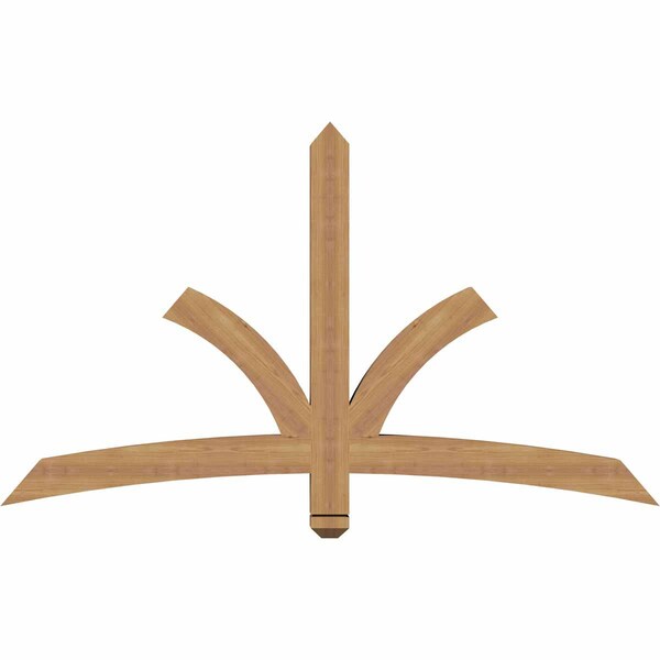 Ekena Millwork Davenport Timber Gable Bracket, Western Red Cedar, 60"W x 35"H x 3 1/2"D x 3 1/2"F, 14/12 Pitch GBW060X35X0404DAV00SWR - main
